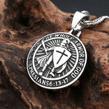 Load image into Gallery viewer, Ephesians 6 Whole Armor Stainless Steel Chain
