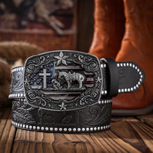 Load image into Gallery viewer, Civil Union 250th Remnant Anniversary Cowboy Cross Belt With Buckle
