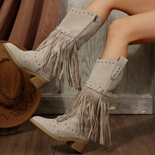 Load image into Gallery viewer, Remnant Rodeo Cowgirl Suede Boots
