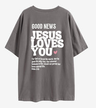 Load image into Gallery viewer, Good News Bold Statement John 3:16 100% Cotton Tshirt
