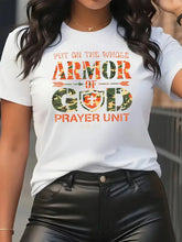 Load image into Gallery viewer, God-Unit Full Armor Of God Prayer Militia Tshirt
