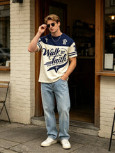 Load image into Gallery viewer, Walk By Faith, Not By Sight Classic Slugger Tshirt
