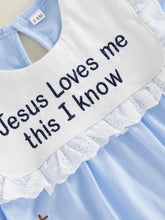 Load image into Gallery viewer, Jesus Loves Me Prairie Onesie
