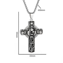 Load image into Gallery viewer, Communion Cup Priest Stainless Steel Cross Chain Necklace
