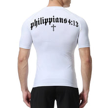 Load image into Gallery viewer, Philippians 4:13 Fit Training Shirt (Short Sleeve and Long Sleeve Available)
