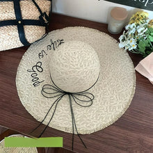 Load image into Gallery viewer, Chosen Blessed Life is Good Straw Sun Hat
