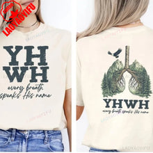 Load image into Gallery viewer, Yahweh Every Breath Camp Cotton Tshirt
