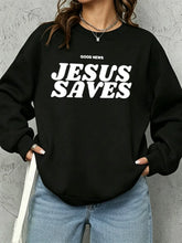 Load image into Gallery viewer, Jesus Saves Fleece Cotton Sweatshirt
