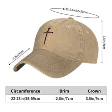 Load image into Gallery viewer, 3 Nails Cross Denim Cross Cap
