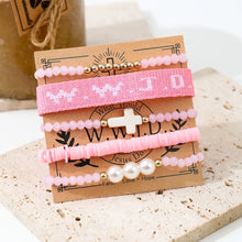 Load image into Gallery viewer, WWJD Cross Fashion Bracelet Set
