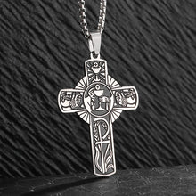Load image into Gallery viewer, Communion Cup Priest Stainless Steel Cross Chain Necklace
