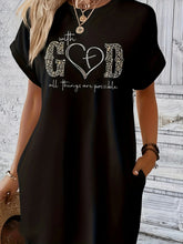 Load image into Gallery viewer, All Things Casual Blessed Dress With Pockets
