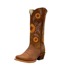 Load image into Gallery viewer, Sunflower Seeds of The Harvest Prairie Boots
