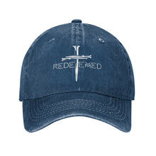 Load image into Gallery viewer, Redeemed Through Crucifixion And Rebirth Adjustable Cap
