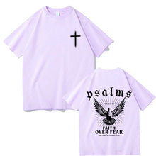 Load image into Gallery viewer, Psalms XXIII Faith Over Fear Cotton Tshirt
