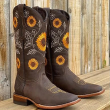 Load image into Gallery viewer, Sunflower Seeds of The Harvest Prairie Boots
