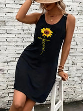 Load image into Gallery viewer, Jesus Sunflower Spring Dress
