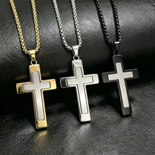 Load image into Gallery viewer, Stainless Bold Cross Chain
