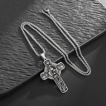 Load image into Gallery viewer, Communion Cup Priest Stainless Steel Cross Chain Necklace
