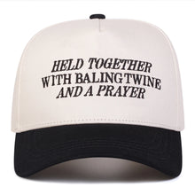 Load image into Gallery viewer, Chosen Wheat Harvest Held Together Through Prayer and Twine Snapback
