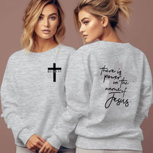 Load image into Gallery viewer, Believe In Power In The Name Of Yeshua Sweatshirt
