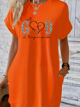 Load image into Gallery viewer, All Things Casual Blessed Dress With Pockets
