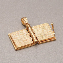 Load image into Gallery viewer, 18K Gold Plated Holy Bible Lord's Prayer Necklace
