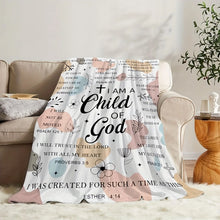 Load image into Gallery viewer, Child Of God Comfort Plush Throw Blanket
