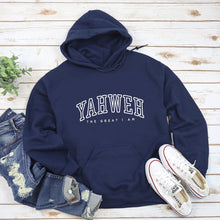 Load image into Gallery viewer, Yahweh, The Great I Am Cotton Hoodie
