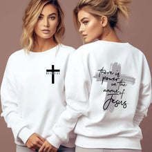 Load image into Gallery viewer, Believe In Power In The Name Of Yeshua Sweatshirt
