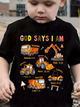 Load image into Gallery viewer, God Says I Am A Builder Boys Tshirt
