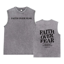 Load image into Gallery viewer, Psalm 118:6 Faith Over Fear Premium Cotton Tank
