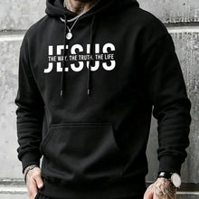 Load image into Gallery viewer, Way, Truth, Life Cotton Hoodie
