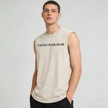 Load image into Gallery viewer, Psalm 118:6 Faith Over Fear Premium Cotton Tank
