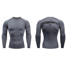 Load image into Gallery viewer, Philippians 4:13 Fit Training Shirt (Short Sleeve and Long Sleeve Available)
