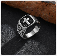 Load image into Gallery viewer, Stainless Steel Cross Men&#39;s Ring
