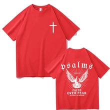Load image into Gallery viewer, Psalms XXIII Faith Over Fear Cotton Tshirt
