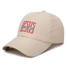 Load image into Gallery viewer, Jesus Saved My Life Adjustable Sports Cap
