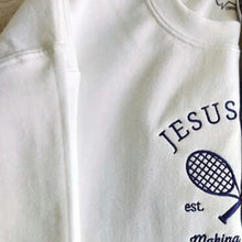 Load image into Gallery viewer, Making Disciples Tennis Club Premium Cotton Women&#39;s Sweatshirt
