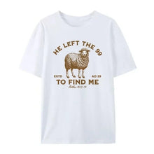 Load image into Gallery viewer, Matthew 18:12 Chosen Sheep Pasture Cotton Tshirt
