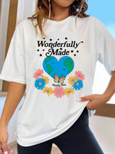 Load image into Gallery viewer, Psalm 139:14 Wonderfully Made Butterfly Cotton Tshirt
