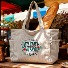 Load image into Gallery viewer, With God Corduroy Purse
