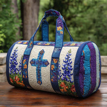 Load image into Gallery viewer, Spring Fields Cross Quilt Travel Duffle
