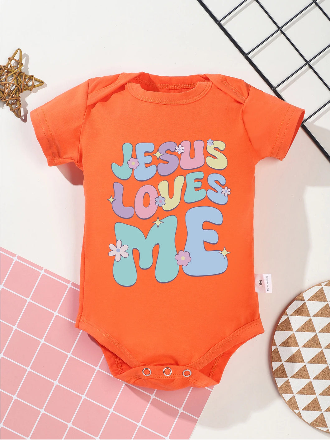 Jesus Loves Me Newborn Bloom Onesie