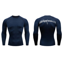 Load image into Gallery viewer, Philippians 4:13 Fit Training Shirt (Short Sleeve and Long Sleeve Available)
