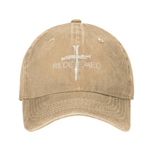 Load image into Gallery viewer, Redeemed Through Crucifixion And Rebirth Adjustable Cap
