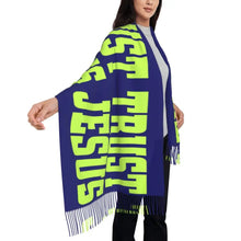 Load image into Gallery viewer, Trust Jesus Covered Fashion Wrap Scarf
