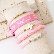 Load image into Gallery viewer, WWJD Cross Fashion Bracelet Set
