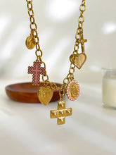 Load image into Gallery viewer, Stainless Steel Cross Heart Choker
