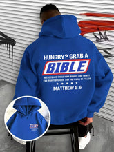 Load image into Gallery viewer, Hungry For Scripture Matthew 5:6 Cotton Hoodie
